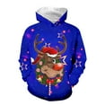 thumbnail image 5 of Tfken Christmas Toddler Children Boys Hoodies Long Sleeve Hooded Cartoon Print Tops Cozy Sweatshirt Child Size 5-6 Years, 5 of 5