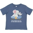 thumbnail image 3 of Inktastic My Grandma Loves Me to the Moon and Back Elephant Family Boys or Girls Baby T-Shirt, 3 of 5