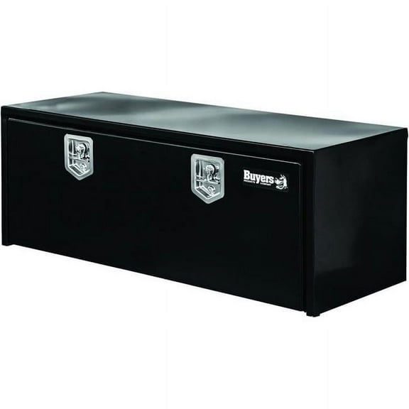 Buyers Products 60 x 18 x 18 in. Underbody Toolbox with T-Handle, Black Steel
