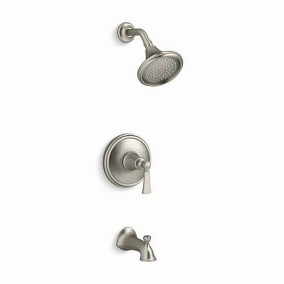 Kohler 1-Handle Brushed Nickel Tub and Shower Faucet