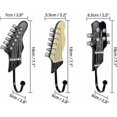 thumbnail image 1 of Guitar Deco Wall Coat Hook [Set of 3] - Coat Hook, Towel Rack, Hat Rack, Bag Hook - Vintage Coat Hook for Entrance, Bedroom, Studio - Screws & Dowels, 1 of 4
