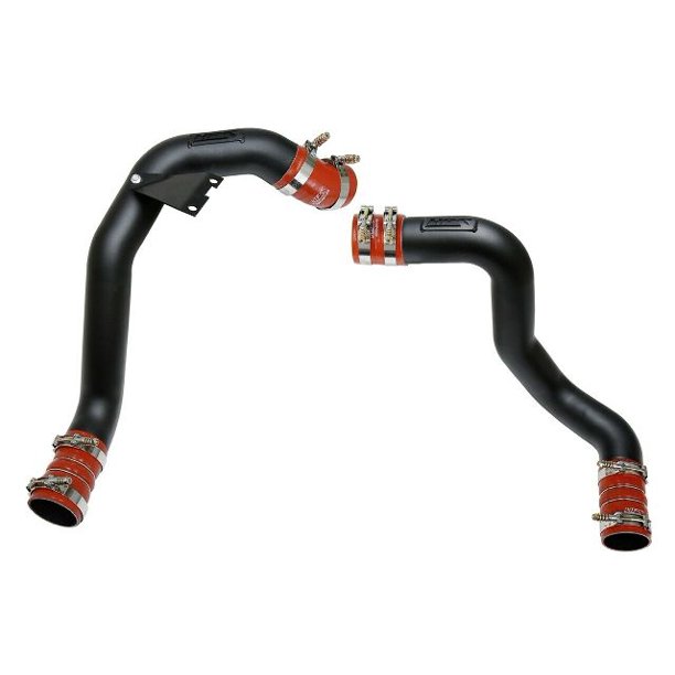 HPS 17105WB Black Hot Cold Side Charge Pipe w Intercooler Turbo Boots Kit