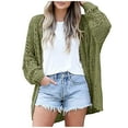 thumbnail image 2 of Idoravan Cardigans for Women Clearance Spring Women's Crochet Cardigan Kimono Boho Long Sleeve Lightweight Soft Oversized Open Front Knitted Sweater, 2 of 6