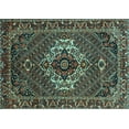 thumbnail image 1 of Ahgly Company Indoor Rectangle Persian Light Blue Traditional Area Rugs, 5' x 7', 1 of 4