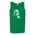 thumbnail image 2 of Manilyn Monroe Skull Face and Body Tattoo | Mens Pop Culture Graphic Tank Top, Kelly, 3XL, 2 of 4