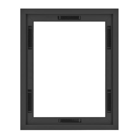 MCS Canvas Float Frames 16x20 Frame, Black Frame for Finished Canvases, Vertical & Horizontal Wall Hanging Large Frame with Adhesive for Canvas Paintings (1-Pack)