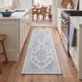 thumbnail image 2 of KUETH 2.5X8 Vintage Runner Rug Machine Washable Rugs for Living Room, Non Slip Flat Pile Rug with Rubber Backing, Boho Rug for Entryway Hallway Kitchen and Corridor, 2 of 4