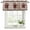 Brown Red, variant on 2 Pack Texas Star Vintage Valances for Windows Bedroom Living Room Window Treatments, Red Berry Retro Art Wooden Rod Pocket Valance Drapes Short Kitchen Curtains Over Sink 42"x12"