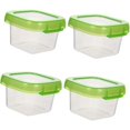 thumbnail image 1 of 4 Cajas de Almacenamiento de Alimentos con Sello Hermético de PP y Silicona. Compartimentos para Aperitivos y Leche., 1 of 8
