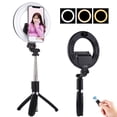 thumbnail image 3 of Luz de para Selfie con soporte de y soporte para teléfono móvil, luz circular LED de escritorio regulable para maquillaje jinwen Fotografía Anillo de luz blanca, 3 of 8
