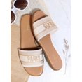 thumbnail image 2 of Round Toe Slip On Flat Sandals, 2 of 4