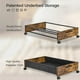thumbnail image 2 of FOUCSSOMEI Almacenamiento debajo de la cama de tamaño más largo, 2 paquetes de cajones debajo de la cama con ruedas, baúles de almacenamiento, almacenamiento debajo de la cama de madera, marco de meta, 2 of 5