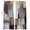 Khaki Gray Blue Light Brown, variant on Grey Brown Abstract Blackout Curtains for Bedroom/Living Room, Pinch Pleated Black Out Curtains, Oil Painting Color Blocks Room Darkening Window Drapes with Hooks 2 Panels, 39"x70"