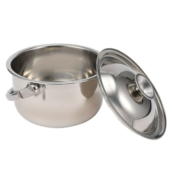 DEEPCRAFF 1Pcs Stainless Steel Soup Pasta Stew Pot with Even Heat Distribution and Easy to Wash