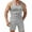 Grey, variant on Men's Summer Beach Outfits Fashion Solid Color Outdoor Casual Breathable Tank Shorts Tracksuit Stylish Shorts Suit