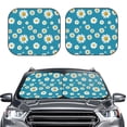 thumbnail image 2 of Haiem Daisies Flowers Car Windshield Sun Shade (2 Pieces) Foldable Windshield Sun Shade Car Accessories for Truck SUV Pickup-Medium, 2 of 7