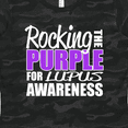 thumbnail image 4 of Inktastic Rocking The Purple for Lupus Awareness Women's T-Shirt, 4 of 5