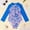 Blue, variant on TrendOFT Beach Wear Girls One Piece Swimsuits Mermaid Tie Dye Long Sleeve Sun Protection Surfing Quick Dry For Toddler Kids Wear Girls Bathing Suit