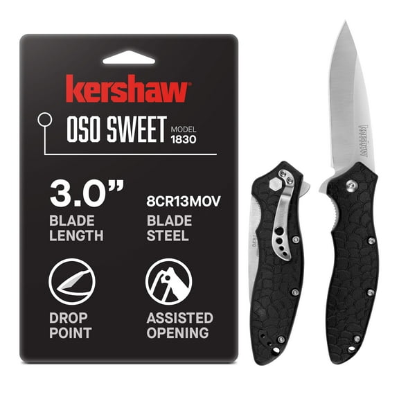 Kershaw Oso Sweet Pocket Knife, 3” Stainless Steel Blade