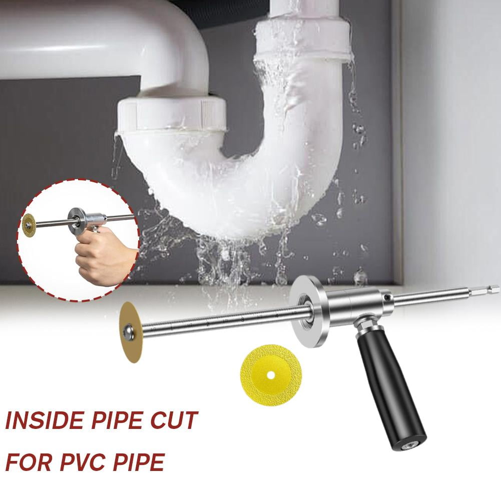 Coupe-Tuyau Intérieur PVC - Outil De Coupe Précis Avec Roue Diamantée Pour Diamètres 1-1/2" à 8" - Réglable En Profondeur
