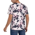 thumbnail image 2 of KLL Lilies Flowers for Men's Baseball Shirts,Short Sleeve Casual Shirts Button Down Shirt for Men Beach Summer Wedding Shirt-3X-Large, 2 of 7