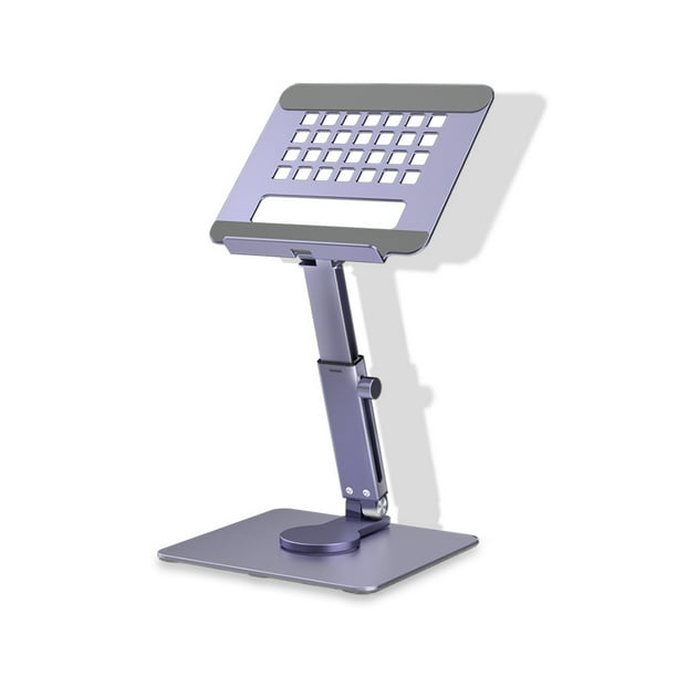 Tholdsy Soporte para tableta, rotación plegable, soporte de aleación de aluminio ajustable multiángulo, accesorios de soporte de escritorio Electrónica Gris