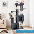 thumbnail image 1 of QinaQin 61 Inch Cat Tree for Large Cats, Multi Level Tower with Oversized Perch, Beds and Sisal Scratching Post, 1 of 7