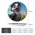 thumbnail image 2 of Yiaed Joyful Animated Bird Print Bone China Decorative Plate Ceramic Dinner Plates Art Crafts with Display Stand-10in, 2 of 6