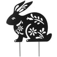 thumbnail image 1 of Garden Bunny Sign Stake Lawn Animal Stake Sculpture Decorative Garden Stake, 1 of 9