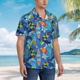 thumbnail image 5 of Xecao Hawaiian Style print Hawaiian shirt - a stylish short-sleeve button-down for men, perfect for casual beach and tropical outings., 5 of 9