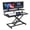 black, variant on Stable Standing Desk Converter 37" , Height Adjustable Sit Stand Up Desk Riser with Wide Keyboard Tray for Home Office 2 Monitor Laptop Workstation, White
