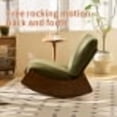 thumbnail image 2 of Bellemave Nursery Rocking Chair, Solid Wood Accent Chair, Upholstered Glider Rocker, Green, 2 of 9