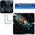 thumbnail image 5 of Mermaid Soft Comfortable Furry Printed Car Armrest Mat Cover Accessories Pad 12.5x8.2 Inch, 5 of 6