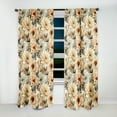 thumbnail image 4 of Designart "Buttercup Bloom Essence" Floral Blackout Curtain Single Panel, 4 of 4