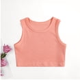 thumbnail image 2 of Gaexia Girls Cropped Tank Top Fashion Athletic Sleeveless Casual Shirt Kids Youth Teenage Summer Sports Girls Fashion (Pink,7-8 Years), 2 of 4