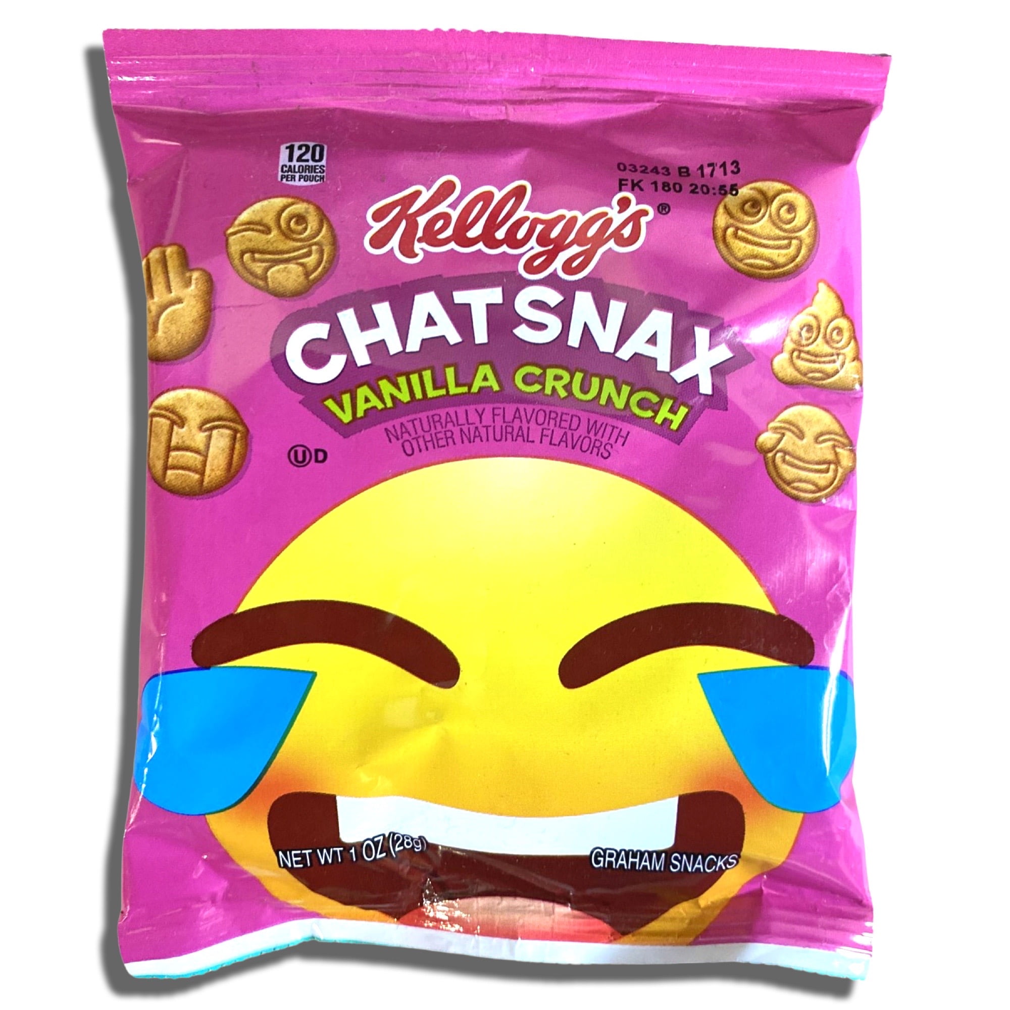 Chat Snax Graham Crackers | 1 Ounce | Vanilla Crunch | Pack of 30