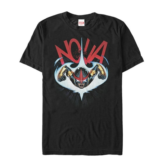 Men's Marvel Nova Flight Graphic Tee Black Small
