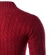 thumbnail image 5 of Jersey delgado blanco de cuello redondo de manga larga de primavera y otoño para hombre Pompotops oipoqjl19260, 5 of 7
