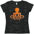 thumbnail image 3 of Inktastic Orange Octopus Women's T-Shirt, 3 of 5