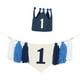 thumbnail image 5 of Banner de silla alta Decoración para fiesta de primer cumpleaños Banner de silla alta de arpillera Bebé azul oscuro, 5 of 9