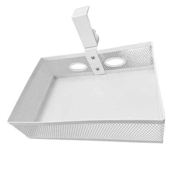 360 Degree Rotating Under Desk Storage Organiser Large Capacity Drawer Office Supplies Holder Metal Wire Basket