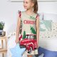 thumbnail image 4 of Balery Merry Christmas 1 Camisón de princesa para niñas, pijama de algodón con mangas abullonadas, suave y bonito.-Small, 4 of 6