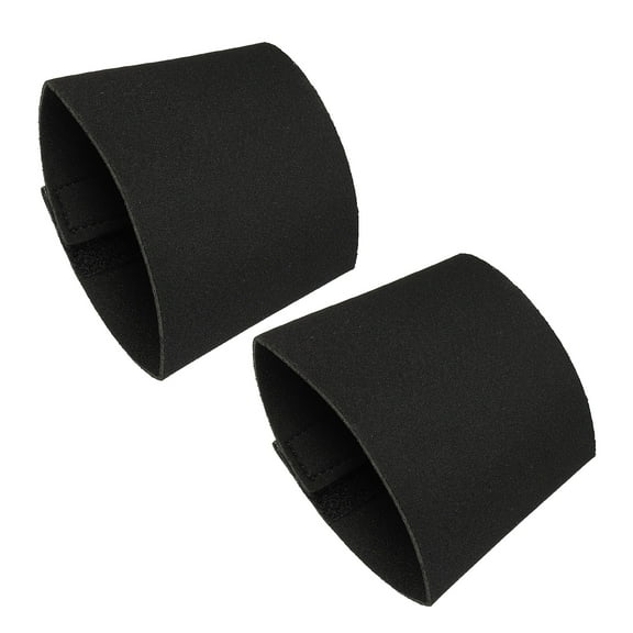 Uxcell Neoprene Insulated Reusable Coffee Tea Cup Sleeves Black Pack of 2