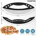 thumbnail image 2 of Cortador de pizza Rainspire Rocker Blade de acero inoxidable negro, 2 of 5