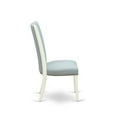 thumbnail image 5 of East West Furniture Verona 39" Fabric Dining Chairs in White/Blue (Set of 2), 5 of 9