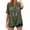 Army Green, variant on Boho Embroidered Tops for Women 3/4 Sleeve Length Peasant Shirts Plus Size Summer Dressy Casual Blouses 2026,S