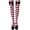 Beige, variant on JeashCHAT Women Christmas Long Tube Knee Socks Striped Garter Cute Accessories Christmas Party