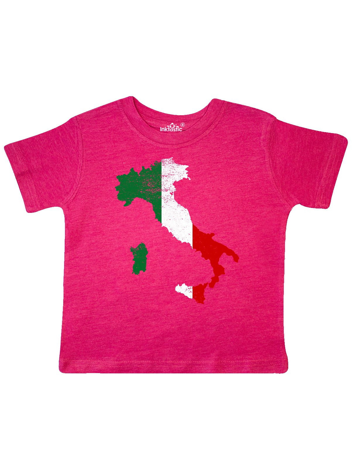 Italy Kid's T-Shirt Country Flag Map Top Children Boys Girls Unisex Italian