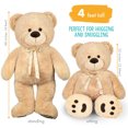 thumbnail image 4 of LotFancy Giant Teddy Bear Stuffed Animals, 48" Bear Plush Toy for Girls Girlfriend Wife, 4 of 6