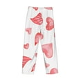 thumbnail image 5 of Sigee Pink Hearts Print Men's Pajama Pants - Soft Lounge Sleep Bottoms with Elastic Waistband and Pockets-XX-Large, 5 of 9
